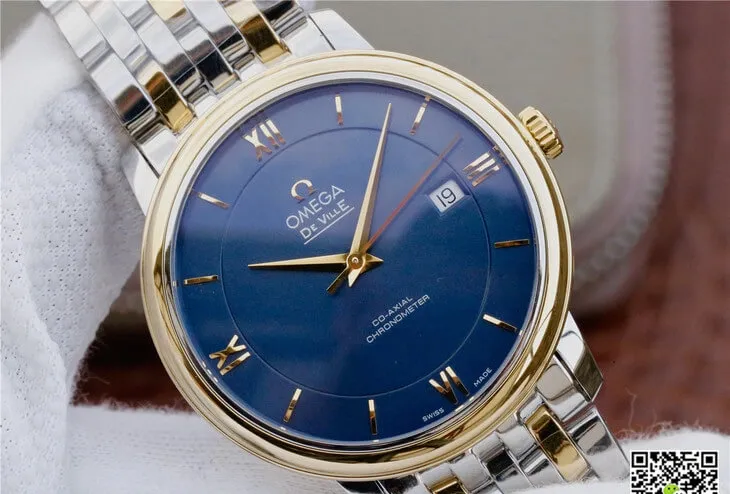 Omega De Ville 424.20.37.20.03.001 TW Factory 1:1 Best Edition Replica Watch Blue Dial